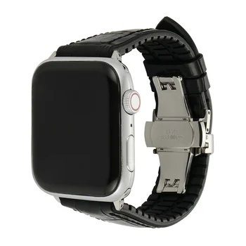 Watchband Apple Žiūrėti 6/SE Dirželis 40MM 44MM 42MM 38MM Silikono+Klasikinis Odos Apyrankė iWatch Serijos 6 5 4 3 2 Wristbelt