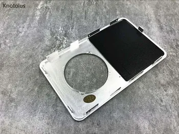 Knotolus sidabro spalvos reguliuojamo faceplate būsto padengti su skaidraus lęšio iPod 6 7 gen classic 80gb 120gb 160gb