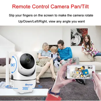 1080P HD VAIZDO Mini Kamera, WiFi Kūdikių P2PMonitor Debesis Belaidžių IP kamerų Auto Judesio Sekimo Vaizdo Apsaugos Priežiūros