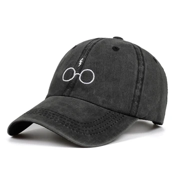 2019 naujus akinius siuvinėjimo beisbolo kepuraitę aukštos kokybės unisex mados kepurės žaibo sporto kepurės tendencija dizaino tėtis skrybėlę