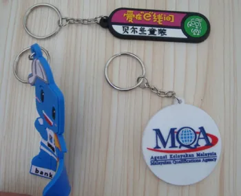 Asmeninį Užsakymą Minkštas PVC Keychain Verslo Logotipas Individualų Gerai Padarė PVC Key Chain Savo Dizainą, Raktų Žiedas už Didmeninę