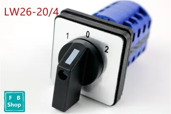 1PCS Aukštos kokybės LW26-20/4 3 pozicijos 20A 4 polių elektros universal euro įvedimo pasukimo cam jungiklis sidabro kontaktai