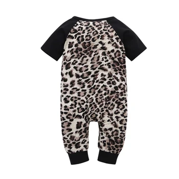 2020 Nauji Vaikiški Drabužiai Medvilnės Infantis Kūdikių Drabužiai Romper Leopardas Spausdinti Kostiumas 3-12 Mėnesių Naujagimis Berniukas, Mergaitė, Drabužiai Jumpsuit