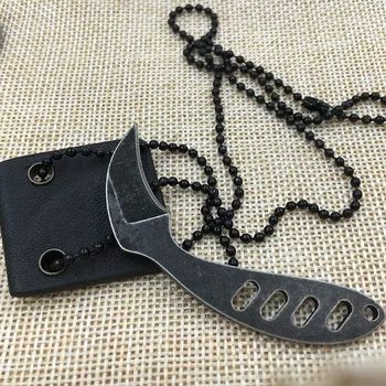 Nerūdijančio plieno Taktinis Karoliai išgyvenimo Karambit Peilis fiksuotais mini EDC peilis nemokamas pristatymas EDC peiliukas Key Chain