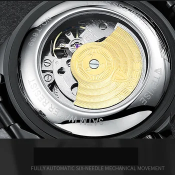 TEVISE Prekės ženklo Vyrai Mechaniniai Laikrodžiai Prabanga Švytinčios Automatinis laikrodis Vyrų Laikrodis Verslo Vandeniui Laikrodis Relogio Masculino