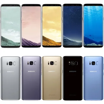Originalus Samsung Galaxy S8 4GB RAM 64GB ROM 5.8 Colių Viena Sim Android Octa Core 12MP 3000mAh Fingerprin S-serijos Mobilusis telefonas