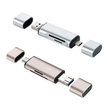 3 in 1 Multi-funkcija USB 3.0 USB Micro USB Tipo C TF, SD Card Reader Kištukas PC 
