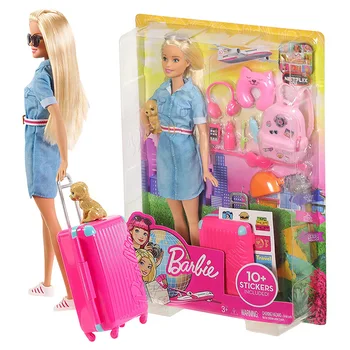 Originalias Barbie Lėlės Žaislas Kelionės Barbie Priedai Kūdikių Žaislų Lėlės, Žaislai Mergaitėms, Juguetes Drabužius Lėlės, Žaislai Mergaitėms Gimtadienis