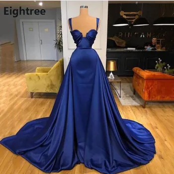 SoDigne 2021 Mėlyna Brangioji Prom Dresses Satin Ilgos Vakare Gown Elagant Moterys Šalis Suknelė Oficialią Chalatai Užsakymą