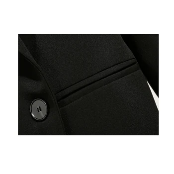 2020 naujas prašmatnus moterų striukė anglija stiliaus korėjos prarasti atsitiktinis biuro sportinius profesionalūs mados juoda sportiniai švarkai (bleizeriai)