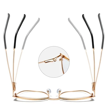 Kachawoo cat eye akiniai, rėmeliai moterų aukso raudona metalo akiniai skaidraus lęšio akiniai ponios mados madinga priedai