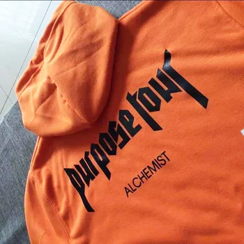 Hip-Hop Vyrų Palaidinukė personalo Spausdinti Hoodie Long Sleeve Black Vyrų Orange Streetwear Palaidinės 2020 Negabaritinių Žmogus su Gobtuvu Darbuotojai