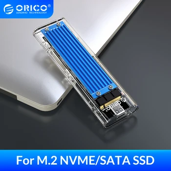 ORICO M. 2 SSD Atveju Paramos M2 NVME NGFF SATA SSD Disko Dual Protokolas PCIE M Klavišas B+M USB Raktas C 10Gbps Kietojo Disko Gaubtas