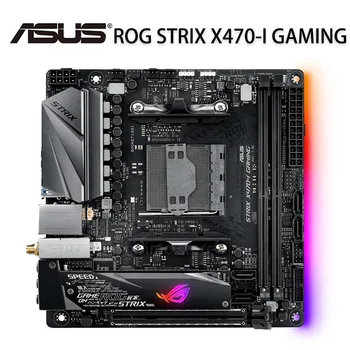 Lizdas AM4 Asus ROG STRIX X470-aš ŽAIDIMŲ Plokštė AMD 2200G 2400G 2600X HDMI Suderinamus DDR4 Darbalaukio X470 Placa-Mãe Mini-ITX