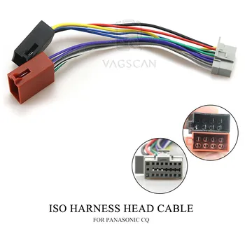 15-105 Automobilio Stereo Radijas ISO Diržas Galvos Kabelį skirtą PANASONIC CQ Stereo Radijo Laidas Adapteris Kištuko Laidus Kabelio Jungtis