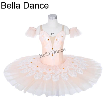 Suaugusiųjų persikų rožinė veiklos tutu suknelė pasakų profesionali klasikinio baleto tutus nutcrackerJY037