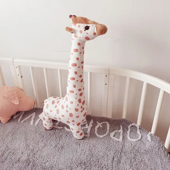 65cm animacinių filmų žirafa pliušinis žaislas kūdikiui kartu lėlės dovana vaikams, žaislai, miegamojo puošimas iškamša lėlės kalėdų gimtadienis