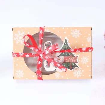 DABONAS Kalėdų Kraft Popieriaus Dovanų Maišelis Kawaii Santa Claus Briedžių Saldainiai, Šokoladas Slapukai Maišelį Linksmų Kalėdų Dekoracijas Navidad