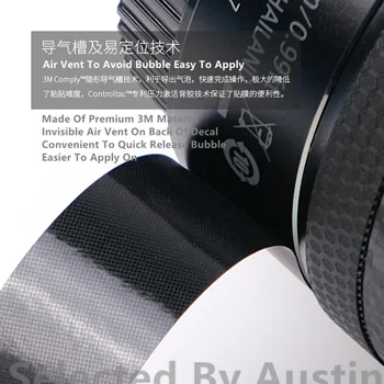 Anti-scratch Objektyvas Odos Viršelis Sony FE 85mm 1.4 GM Wrap Kino Raštas Atveju