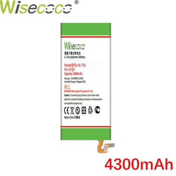 Wisecoco 4300mAh BL-T33 Baterija LG K6 M700A M700AN M700DSK M700N Sandėlyje Telefonas Baterija+Sekimo Numerį