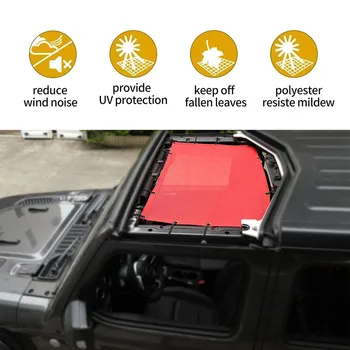 Sansour Automobilių Viršuje skėtį nuo saulės Padengti Jeep Wrangler JL 2018 Stogo Anti UV Apsauga nuo Saulės, Akių Net Jeep JL Wrangler Priedai