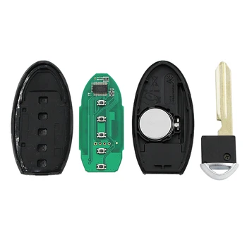 5 Mygtukus Smart Remote Key 4+1 Mygtuką, FSK 433.92 MHz PCF7952A / HITAG 2 / 46 Mikroschemą Nissan Patrol su Avarinio iškvietimo Mygtukas