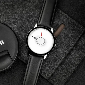 2019 vyrų dovana Enmex trumpas projekto kūrybinės juoda veido unikalus dizainas jauniems mados unikalaus dizaino laikrodis kvarciniai laikrodžiai