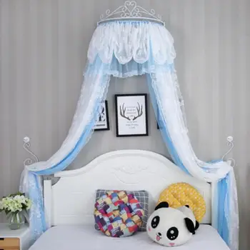 Princesė lova, uždangos mažų naujų nėrinių užuolaidos ekrano home stay grožio lova, uždangos namų tinkleliai nuo vabzdžių dekoratyvinis rėmelis
