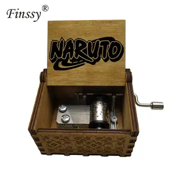 Naruto Spausdinti Music Box kakashi Uchiha Itachi Medienos Music Box Blue Bird Muzikos Kalėdų Dovana