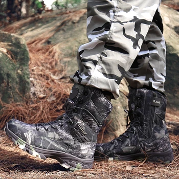 Cungel Vyrų Vandeniui Vaikščiojimo batai Lauko Kamufliažas Medžioklės batai Kariuomenės Karinių Kovoti Taktiniai batai Laipiojimo bateliai