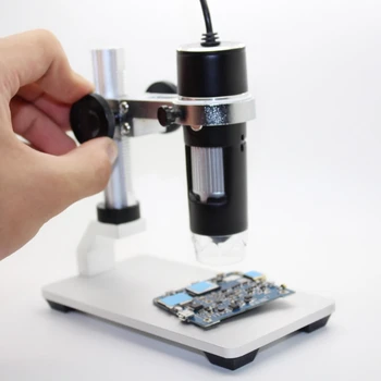 Mikroskopas Aliuminio Lydinio Didinimas Mažinant Etape AUKŠTYN Žemyn Paramos Stalo Stovas USB Skaitmeninis Microscop Didelę Vertę