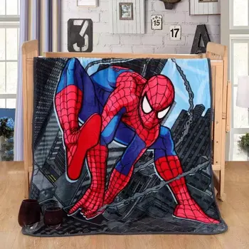Kietas žmogus-voras flanelė mesti antklodę 70*100cm 100*140cm animacinių filmų berniukas vaikai miegamojo puošmena lova disney padengti sofa automobilių minkštas linas