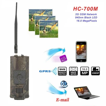 HC 700M 16MP 2G SMS Medžioklės Kameros GSM MMS Takas Kamera Žaidimas Naktį Infraraudonųjų spindulių Gsm Vizija Medžiotojas Skautų Laukinių Foto Kameros Spąstus