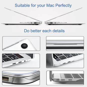 WiWU Laptop Case for MacBook Air 13 A2179 kietas lukštas, Atveju 