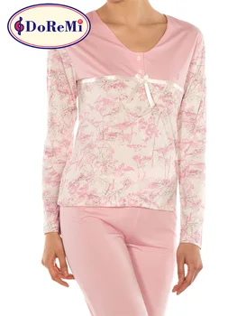 Premium 2 Vienetų Komplektas -Sleepwear Moterų Nightgowns Pižamos Sleepshirts Homewear Nightdress Miegoti Naktį Dėvėti Miega Kelnes