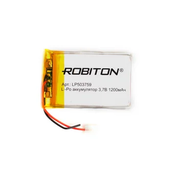 Li-jonų polimerų baterija lp503759 robiton, Li-Pol 