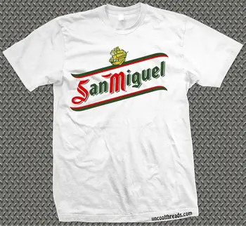 Alaus darykla San Miguel Alaus T-Shirt Ispanija ispanijos Alaus Marškinėlius Cool Atsitiktinis pasididžiavimas marškinėliai vyrams Unisex Naujas Mados marškinėlius Laisvas Dydis