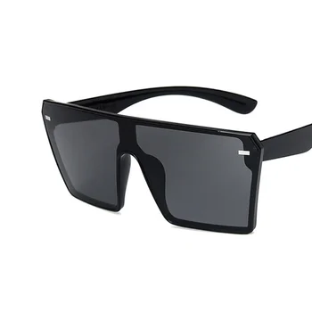 Saulės akiniai moterų mados 2021 Aikštėje negabaritinių Dekoratyvinis PC UV400 Vairuotojo juodosios pink Akiniai nuo saulės Ryžių nagai