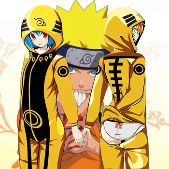 Naruto Akatsuki Anime Pižama Uchiha Itachi Helovyno Cosplay Kostiumas Su Gobtuvu Jumpsuits Flanelė Namų Sleepwear Unisex Rompers