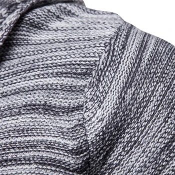 Mados džemperis vyrams naują atvykimo atsitiktinis megztinis vyrams žiemos gobtuvu kaklo kietosios kokybės megzti prekės vyrų megztiniai didelio dydžio