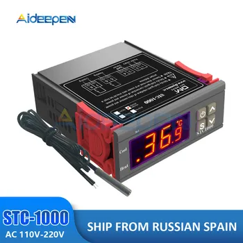 STC-1000 STC 1000 LED Skaitmeninis Termostatas, Temperatūros Reguliatorius Thermoregulator Relay Šildymo Aušinimo Inkubatorius AC 110-220V
