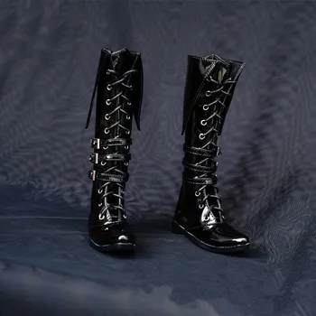 BJD doll batai tinka 1/3 1/4 Dėdė dydžio black nurodė jackboots gražus kariniai batai Martins batai, lėlė accessories