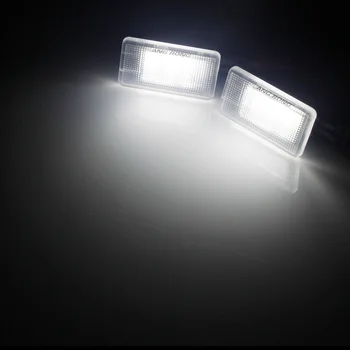 ANGRONG 2x LED Kojoms Mandagumo Durų Pusės Žibintas, Skirtas Volvo V70 XC70 XC60 V60 V40 S60 S80 Balta