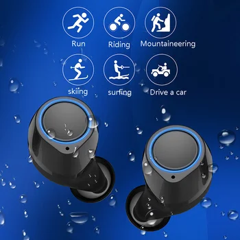MOOL 3000MAh BX01 Belaidžių Ausinių Vandeniui Bluetooth 5.0 Multipoint Ryšys, Mini In-Ear Ausines, iPhone, 