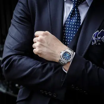 PLADEN vyriškų Laikrodžių Prekės ženklo Mados Rose Gold Laikrodžiai Vyras Prabanga, Aukštos Kokybės Nerūdijančio Plieno Dirželis Laikrodis populiariausi 2020 m.