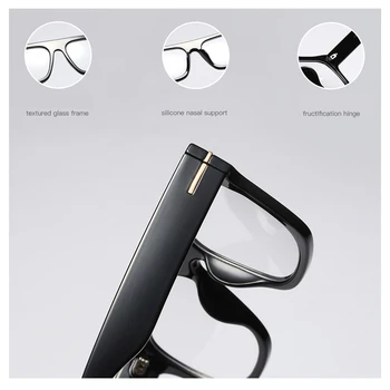 Peekaboo flat top aikštėje negabaritinių akiniai moterims optinis leopard juoda dizainerių akinių rėmeliai vyrų priedai