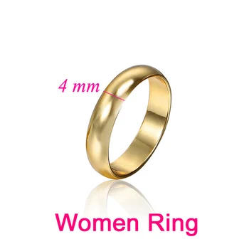 6PCS Didmeninė Žiedai Aukso Vestuvinis Žiedas Vyrams, Moterims, Vestuvių Papuošalai Aljanso Casamento Bague Mariage Hommes Alianca Anillo Svetimų