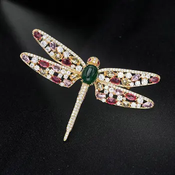 SINZRY karšto kubinis cirkonis apakinti dragonfly sagės pin lady korėjos stilingas madinga papuošalai aksesuaras
