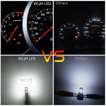 WLJH 6x T5 LED Šviesos PC74 Lempa Automobilio Prietaisų Skydelio Lemputės Honda CR-V 