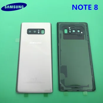 Originalus NAUJAS Samsung Galaxy Note8 8 Pastaba Atgal Akumuliatoriaus Dangtelį 3D Stiklas, Korpuso Dangtelis, skirtas 